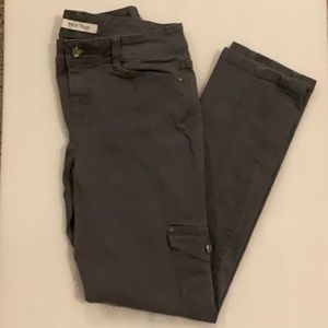 WHBM blanc gray cargo jeans size 2